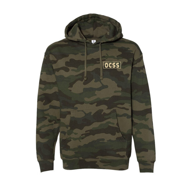 Outer Cape Box Logo Independent Hoodie - Camo